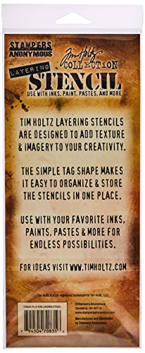 Stampers Anonymous Tim Holtz Layered Stencil 4.125"X8.5", Splatters - Image 2