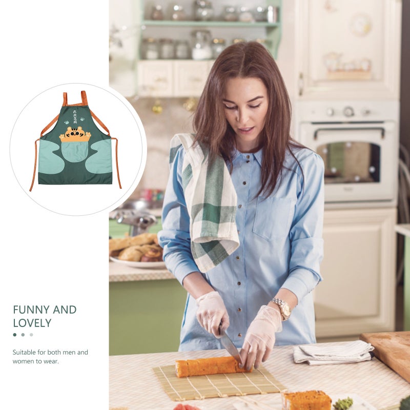 1Pc Cooking Apron Household Anti-oil Apron Kitchen Supply ( Assorted style) - Image 4
