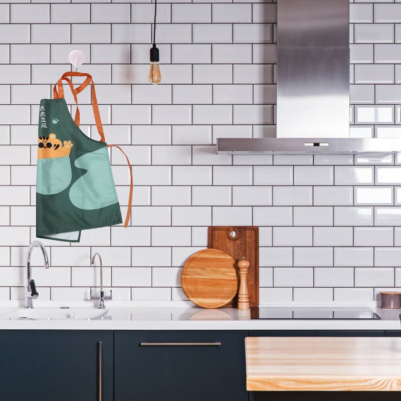 1Pc Cooking Apron Household Anti-oil Apron Kitchen Supply ( Assorted style) - Image 5