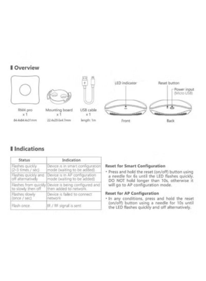 RM4 Pro Smart IR & RF Universal Remote Hub – WiFi All-in-One Controller for TV, AC, STB, Curtain Motor, Smart Home Devices, Works with Alexa & Google Home - Image 2