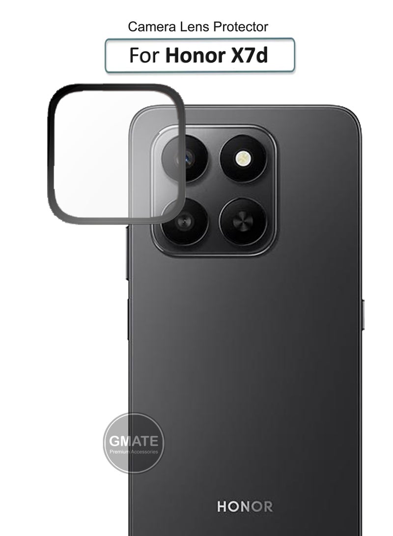 GMATE For Honor X7d -  Tempered Glass High-Definition 3D Lens Protector , Tempered Glass Camera Guard with Anti-Scratch and Drop Protection - Black - Image 1