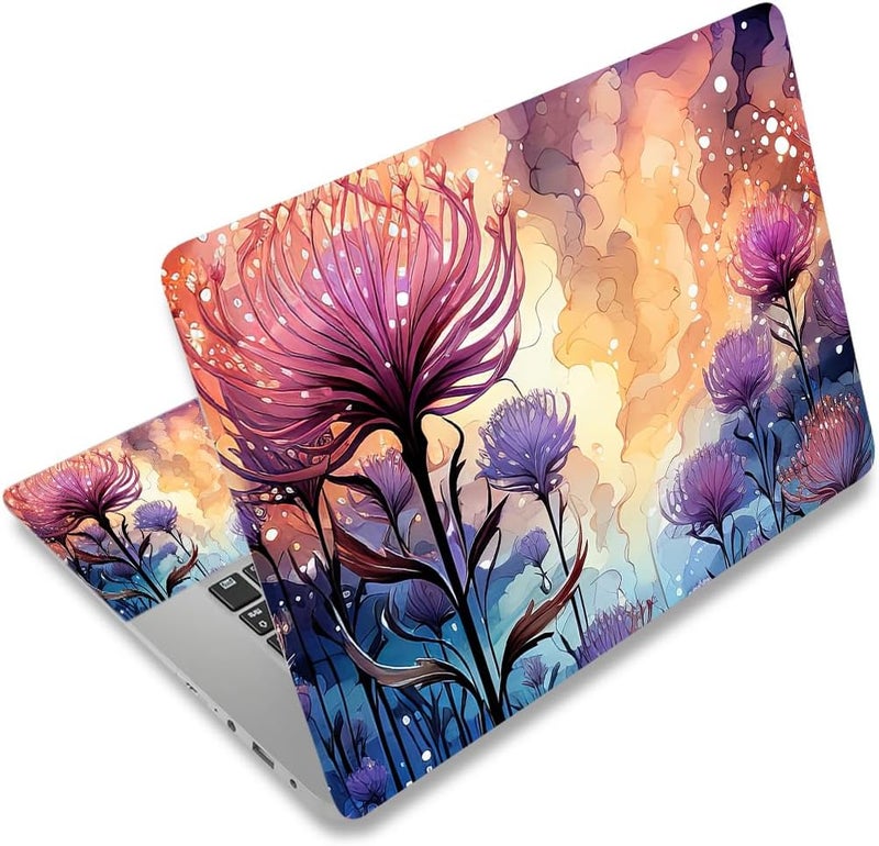 ARS Laptop Skin Sticker Decal for 12"–15.6" Laptops, Waterproof Vinyl Cover Protector for Notebook PC, Removable Decorative Laptop Sticker with Free 2 Wrist Pads, Universal Fit for MacBook, HP, Dell, Lenovo - Image 1