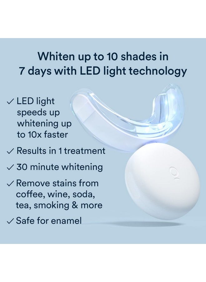 AuraGlow Teeth Whitening Kit, Led Accelerator Light, 35% Carbamide Peroxide Teeth Whitening Gel, 20+ Whitening Treatments, (2) 5Ml Whitening Gel Syringes, Whiten Teeth Faster  - Image 1