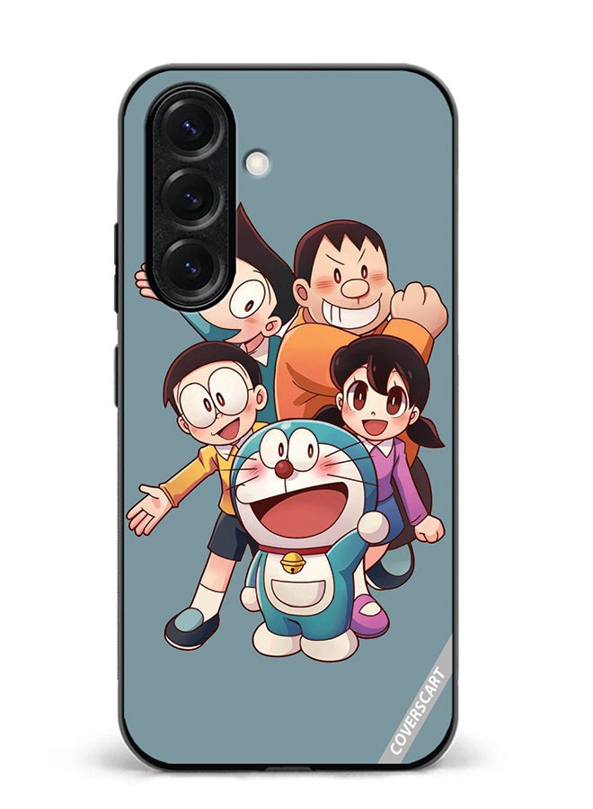 VR CREATIVE Protective Case Cover For Samsung Galaxy S25 Doremon Design Multicolour