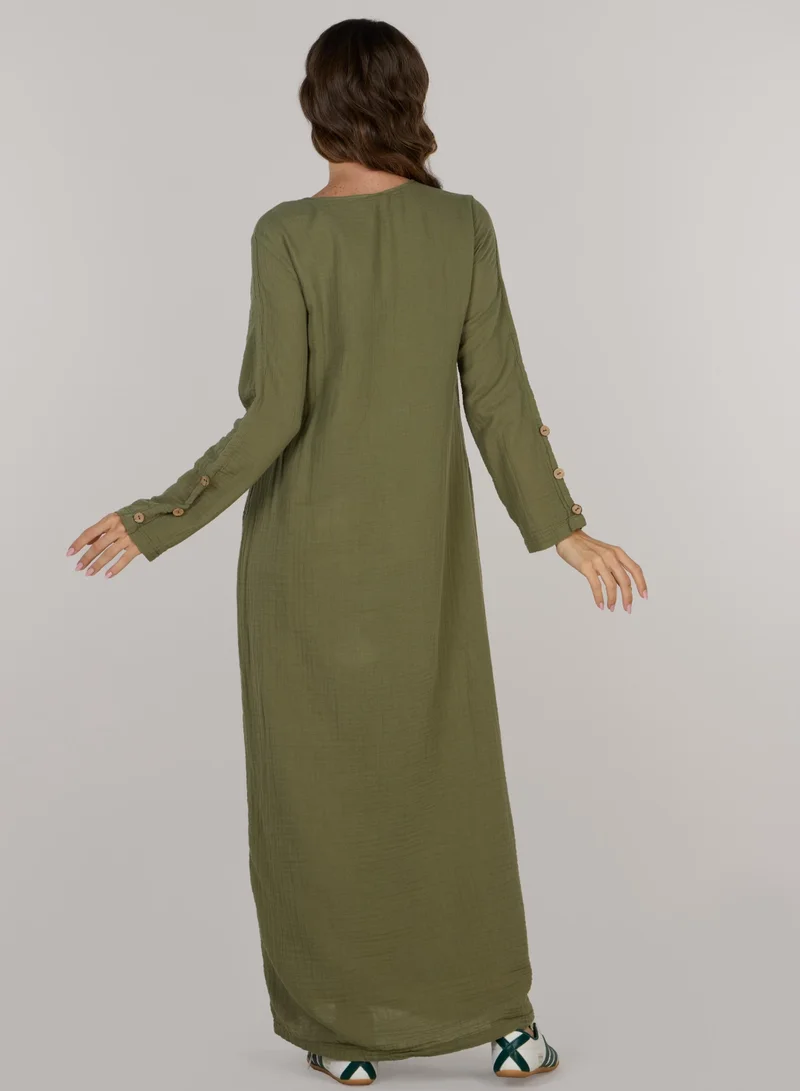 Just Nature  Jenny Long Dress for Women | Best Price UAE