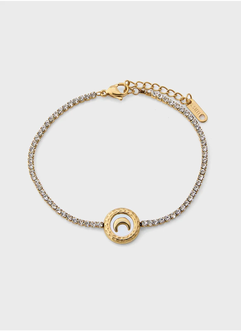 Staurtz Cresent Moon Bracelet