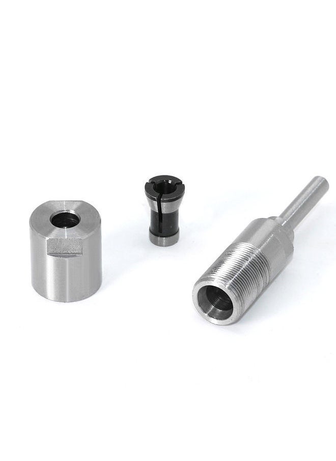 Generic - 1/4'' to 8mm Shank Router Bit Extension Rod Collet Engraving Machine Extension Milling Cutter for Wood - Image 1