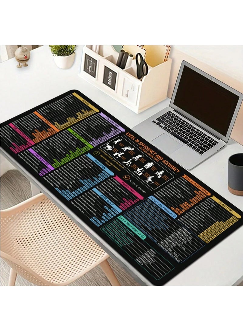 ماوس باد  بتصميم اختصارات اكسل مقاس 900x400 ملم بتصميم قاعدة مطاطية مانعة للانزلاق - Image 2