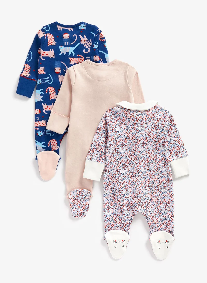 mothercare Infant 3 Pack Assorted Onesies