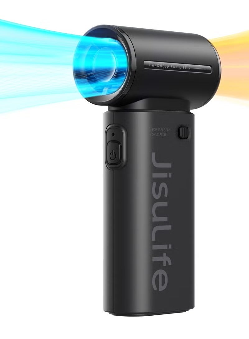 جيسيو لايف مروحة توربو محمولة Jisulife Elec 9 بسرعات قابلة للتعديل وبطارية قابلة لإعادة الشحن بسعة 5000 مللي أمبير في الساعة - Image 1