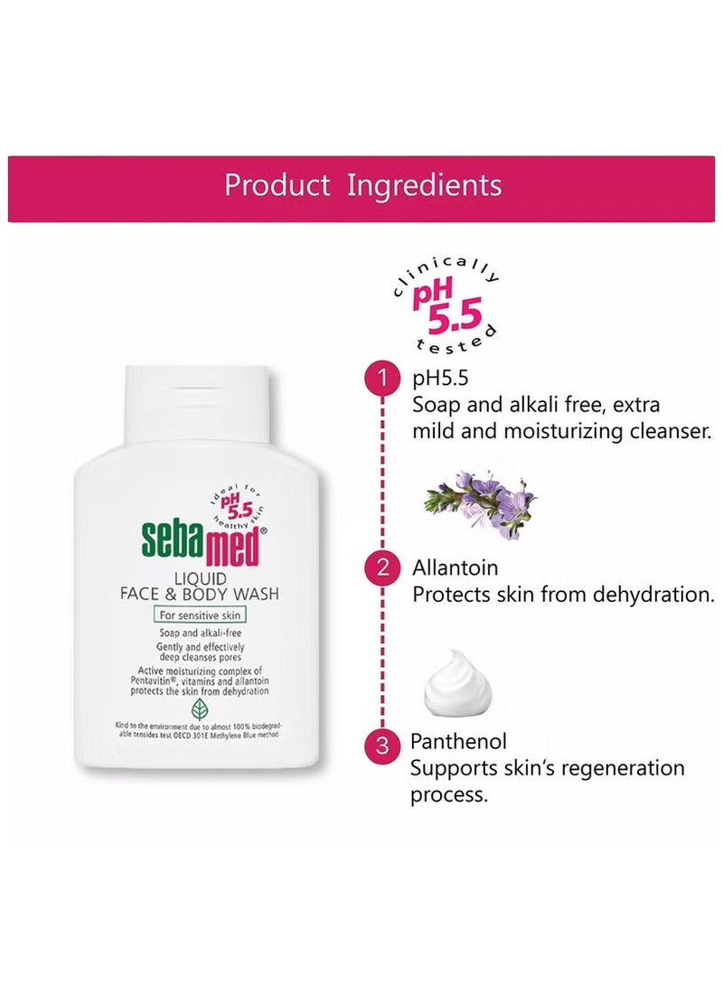 Sebamed Liquid Face and Body Wash 200ml  - Image 4