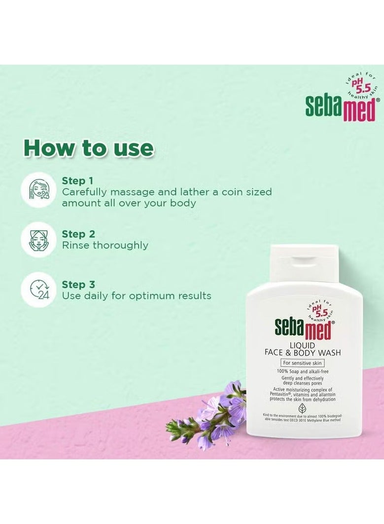 Sebamed Liquid Face and Body Wash 200ml  - Image 5