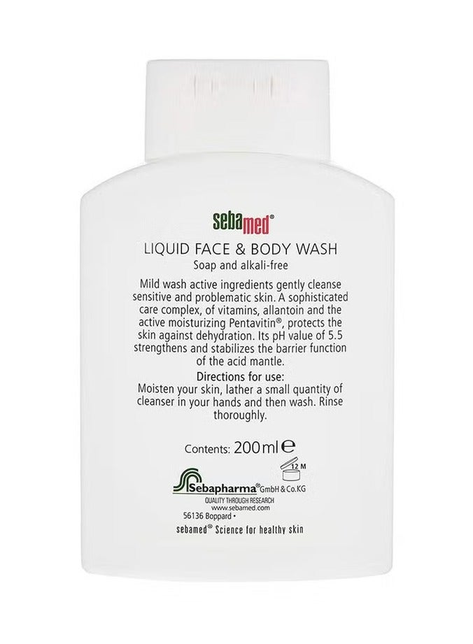 Sebamed Liquid Face and Body Wash 200ml  - Image 2