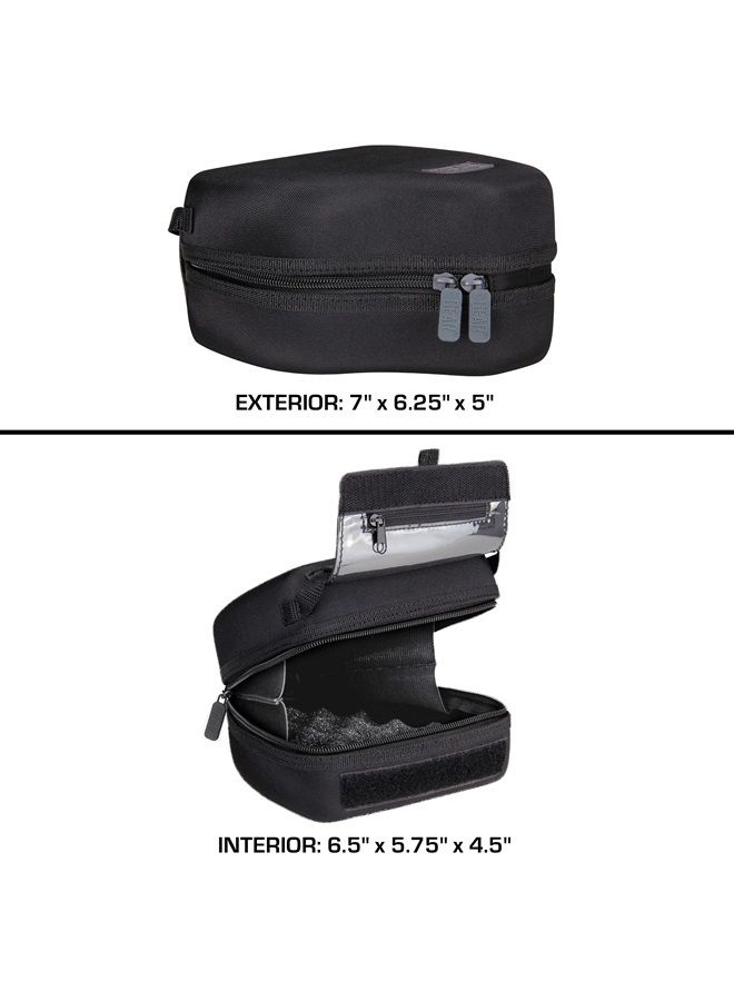 USA Gear USA GEAR Hard Shell DSLR Camera Case (Black) with Molded EVA Protection, Quick Access Opening, Padded Interior and Rubber Coated Handle-Compatible with Nikon, Canon, Pentax, Olympus and More
