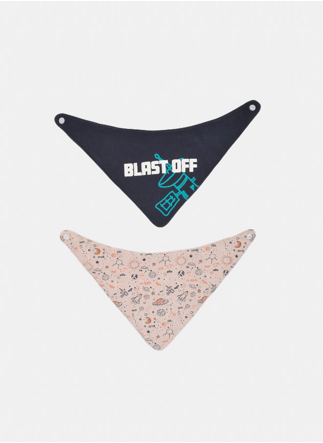 Junior Baby Boys Bib P/2  - Image 1