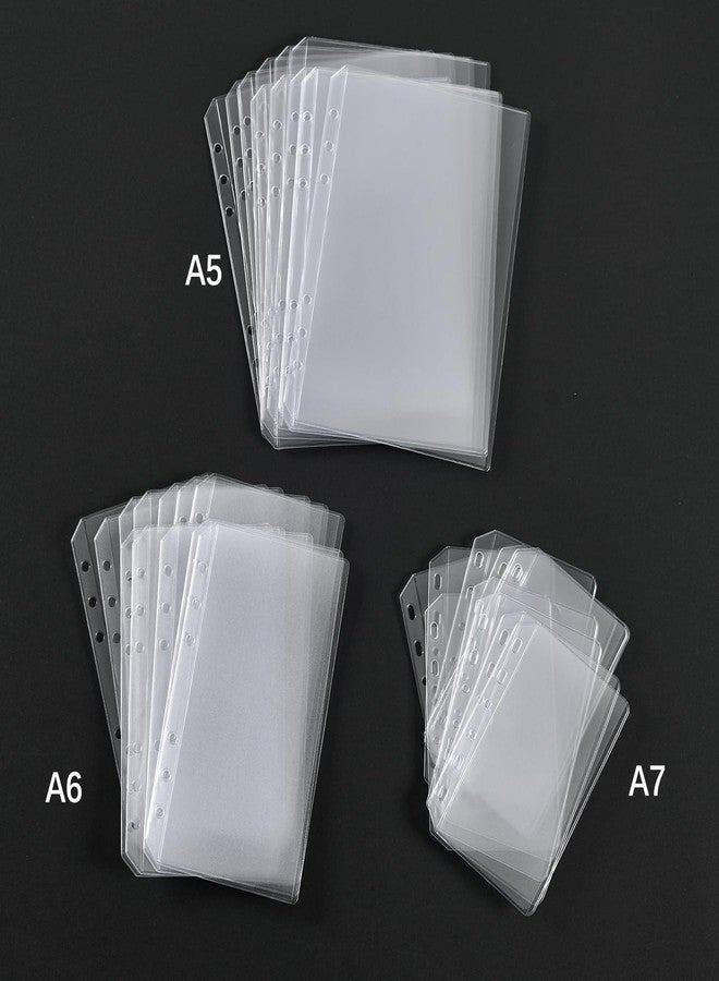 UMSICHT 12PCS A5 Binder Pockets with No Zippers, Zipless Budget Envelopes for the Cash System, A5 Binder Pouch for 6 Ring Binder, Money Folder Organizer, Clear PVC Savings Challenges Envelopes, 12PCS. - Image 5