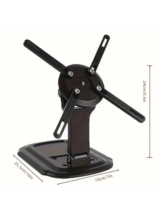 حامل بروجيكتور مكتبي أسود قابل للتعديل، حامل عالمي للتركيب للأجهزة اللوحية - Image 3