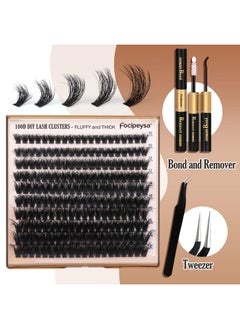 Focipeysa Elash Extension Kit Volume Lash Clusters Kit 10-18Mm Individual Lashes Clusters 100D Diy Lash Extension Kit 200Pcs Clusters Lash With Bond And Remover Lash Applicator By Focipeysa  - Image 5