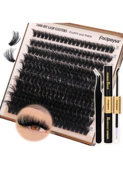 Focipeysa Elash Extension Kit Volume Lash Clusters Kit 10-18Mm Individual Lashes Clusters 100D Diy Lash Extension Kit 200Pcs Clusters Lash With Bond And Remover Lash Applicator By Focipeysa  - Image 1