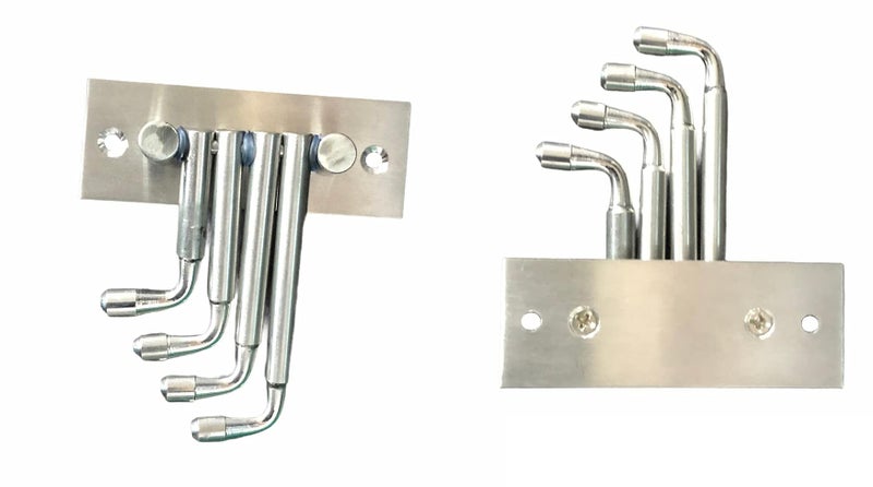 Goldfinch Flexible Stainless Steel 4 Pin Bathroom Hooks Cloth Hanger Wall Hook Door Robe Hooks for Hanging Keys,Clothes,Towel Steel Hook,Wall Hook, (Pack of 6) - Image 3