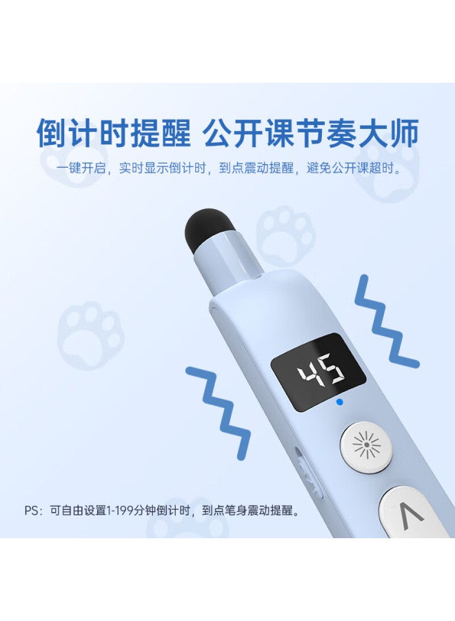 Oubai T10s Ppt Presenter Remote For Teachers, Seewo Touchscreen Teaching Remote For Public Cl, Extendable Teaching Pointer With Countdown Timer And Magnifier, Writable, Blue Red Light - Image 2