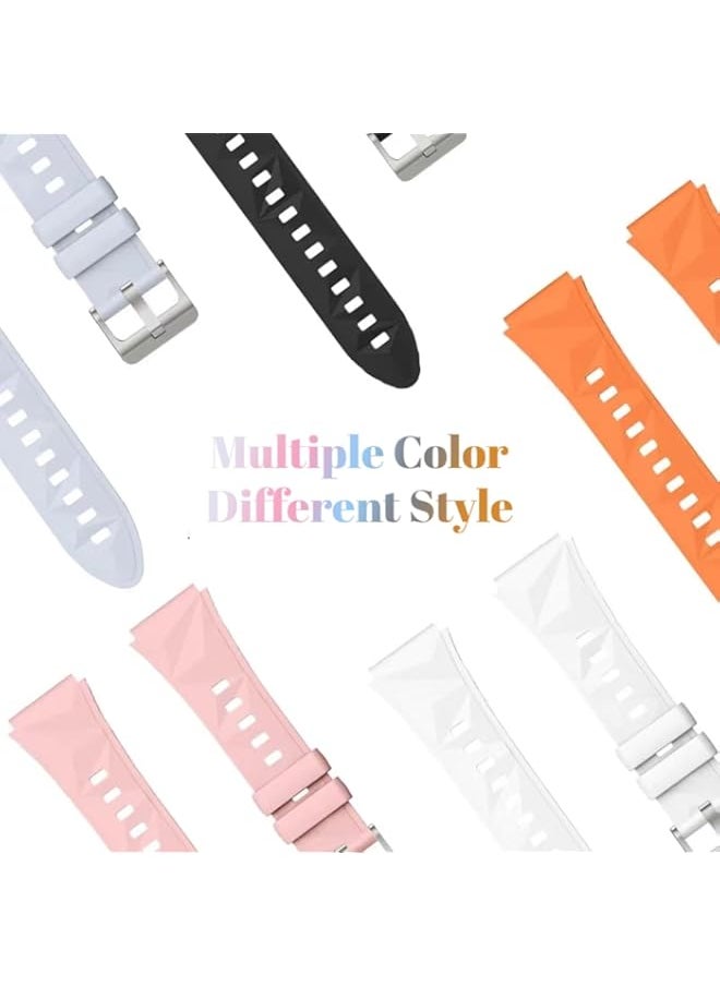 Generic - Vurtboly Silicone Band Compatible with Huawei Watch GT5 41mm/GT5 Pro 42mm 2024, 18mm Classic Silicone Loop Strap, Soft Breathable Wristbands No Gap Strap for Huawei Watch GT5/GT5 Pro 2024 - Image 1
