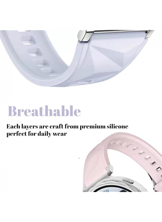 Generic - Vurtboly Silicone Band Compatible with Huawei Watch GT5 41mm/GT5 Pro 42mm 2024, 18mm Classic Silicone Loop Strap, Soft Breathable Wristbands No Gap Strap for Huawei Watch GT5/GT5 Pro 2024 - Image 1