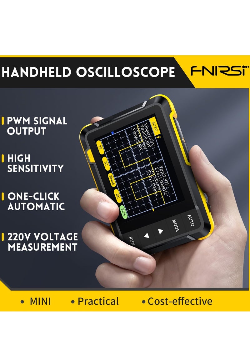 KASTWAVE DSO152 Oscilloscope - Portable Handheld Digital Oscilloscope Kit with 2.8" TFT Display, 2.5MS/s High Sampling Rate, 200KHz Bandwidth, Trigger Function Auto/Normal/Single - Image 2