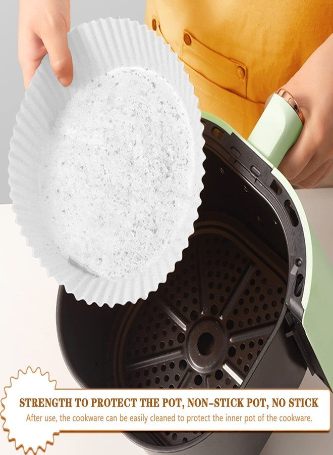 THECLOUDMALL Air Fryer Liners Air Fryer Disposable Paper Liner for Roasting, Frying, Baking and Microwave, Oil Proof Parchment Paper White (100 pcs White airfry Paper) - Image 3