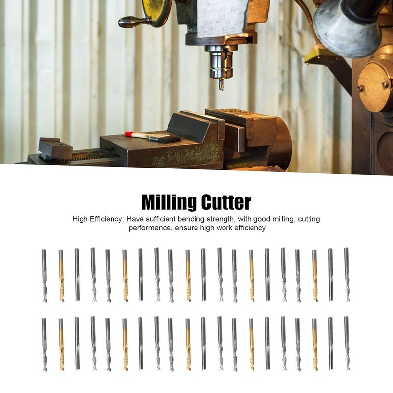 40Pcs 1 8in Shank Tungsten Steel Router Bits Set For Wood Acrylic MDF CNC Carving - Image 4