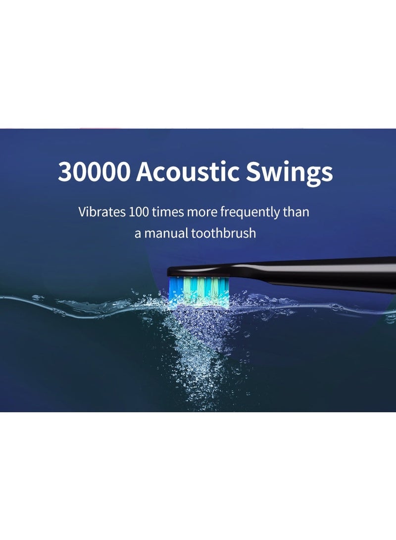 epicarma Oral Care Combo Electric Toothbrush & Water Flosser – T5 Electric Toothbrush with F5 Cordless Oral Irrigator Dental Teeth Cleaner, Rechargeable IPX7 Waterproof Electric Toothbrush Set - Image 5