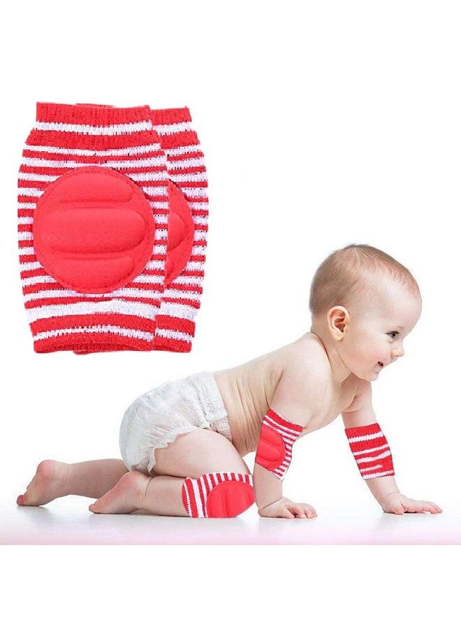 BabyMoon Baby Padded Knee Pads For Crawling Antislip Stretchable Elastic Cotton Soft Breathable Comfortable Kids Knee Cap Elbow Safety Protector - Image 2