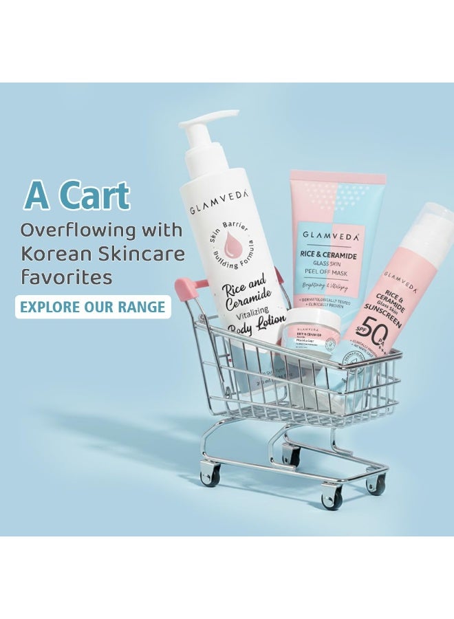 Glamveda Korean Rice Face Wash With Rice Water & Ceramide (Pack of 3,100ml) | Face Cleanser for Women | Hydrated & Even Skin Tone | Glowing & Brightening - Image 5