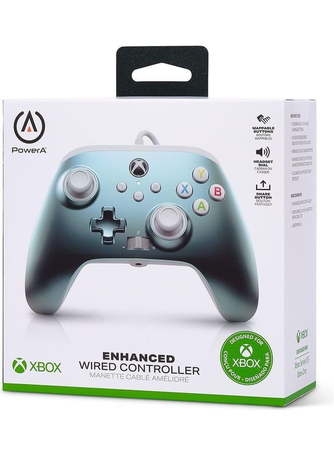 باور أيه وحدة التحكم السلكية المحسنة PowerA لأجهزة Xbox Series X|S – Metallic ICE - Image 4