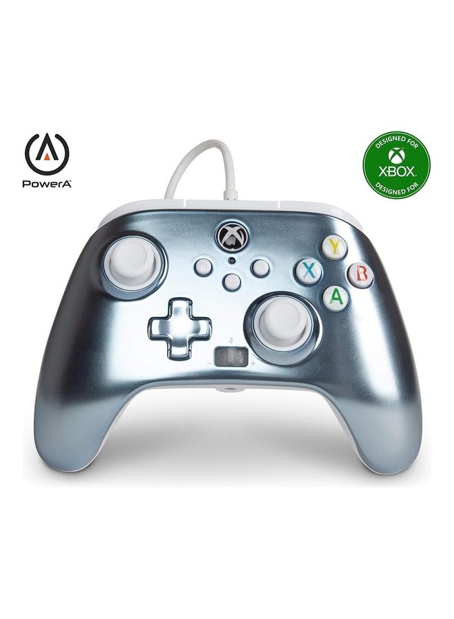باور أيه وحدة التحكم السلكية المحسنة PowerA لأجهزة Xbox Series X|S – Metallic ICE - Image 1