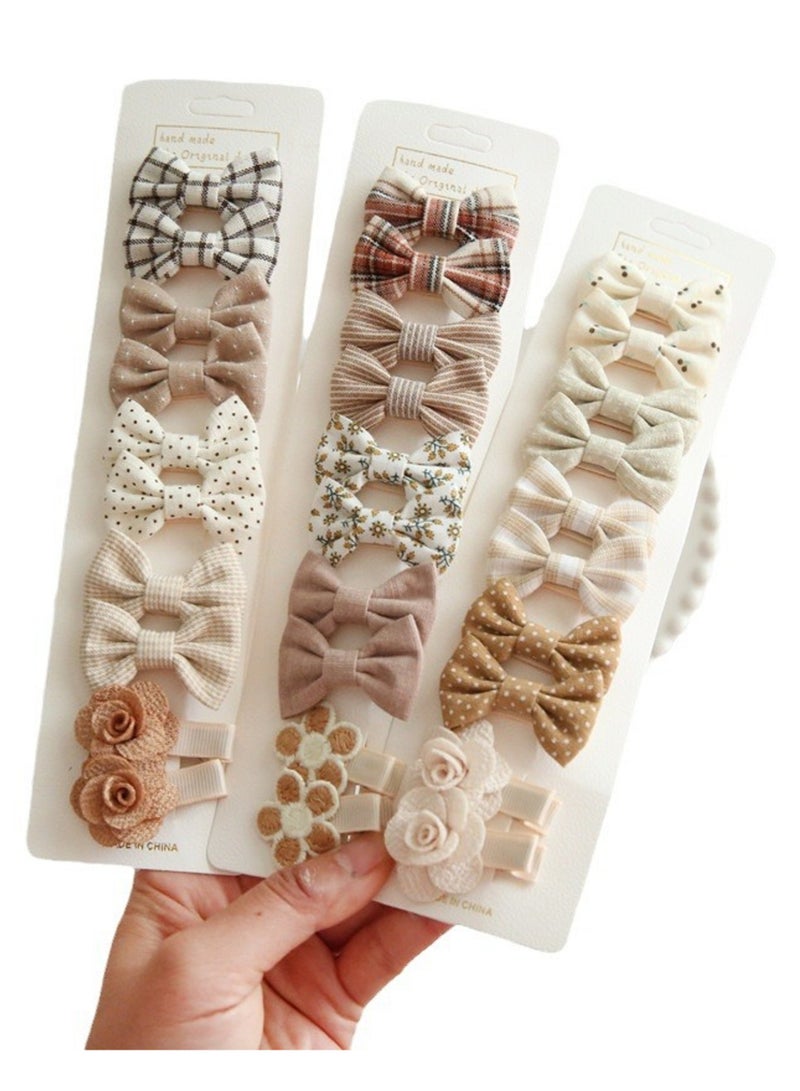 30 قطعة من أغطية رأس الأطفال، إكسسوارات شعر للبنات الصغيرات، دبابيس شعر على شكل قوس - Image 1