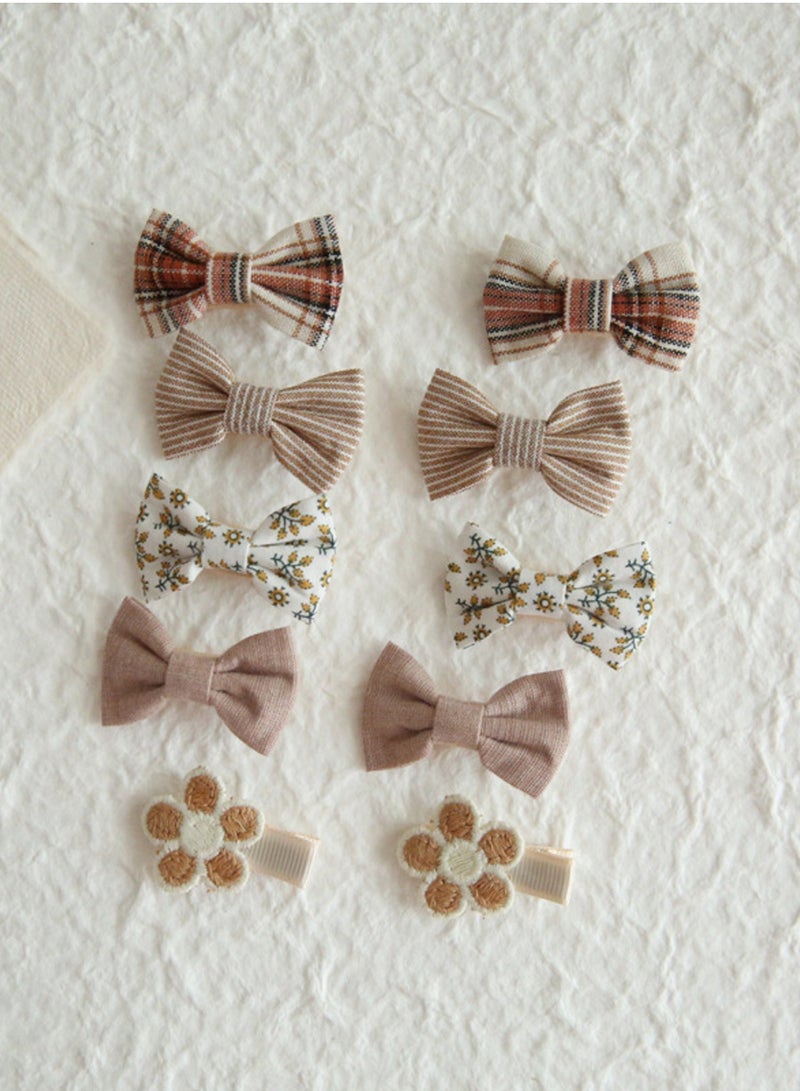 30 قطعة من أغطية رأس الأطفال، إكسسوارات شعر للبنات الصغيرات، دبابيس شعر على شكل قوس - Image 5