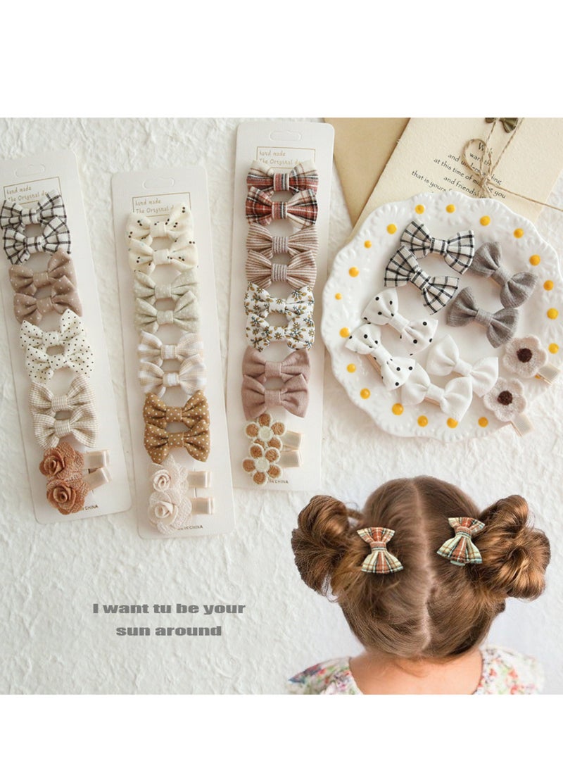 30 قطعة من أغطية رأس الأطفال، إكسسوارات شعر للبنات الصغيرات، دبابيس شعر على شكل قوس - Image 2