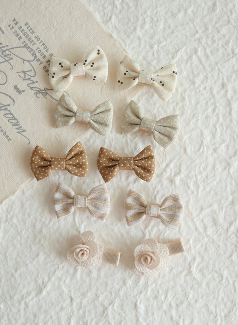 30 قطعة من أغطية رأس الأطفال، إكسسوارات شعر للبنات الصغيرات، دبابيس شعر على شكل قوس - Image 4