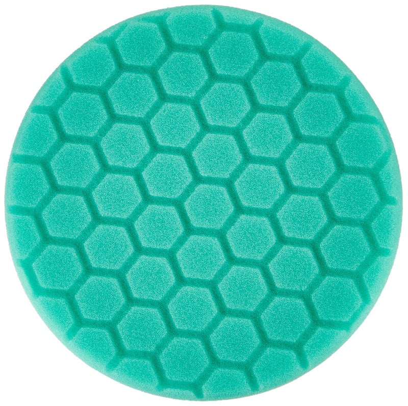 Chemical Guys BUFX_103HEX6 BUFX_103_HEX6 Hex-Logic Heavy Polishing Pad, Green (6.5 Inch Pad made for 6 Inch backing plates), 1 Pad Included - Image 1