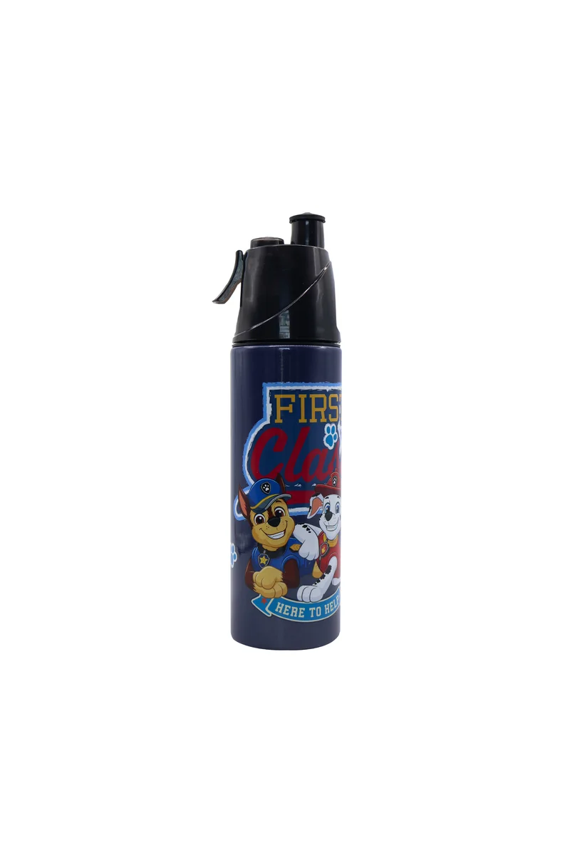 مون MOON Licensed Paw Patrol Kids Water Bottle with Mist Spray Nozzle Stainless Steel Bottle for Boys & Girls | School, Outdoor, Camping, Hiking | Spill-Proof Carry Loop | Ideal for Summers and Winters