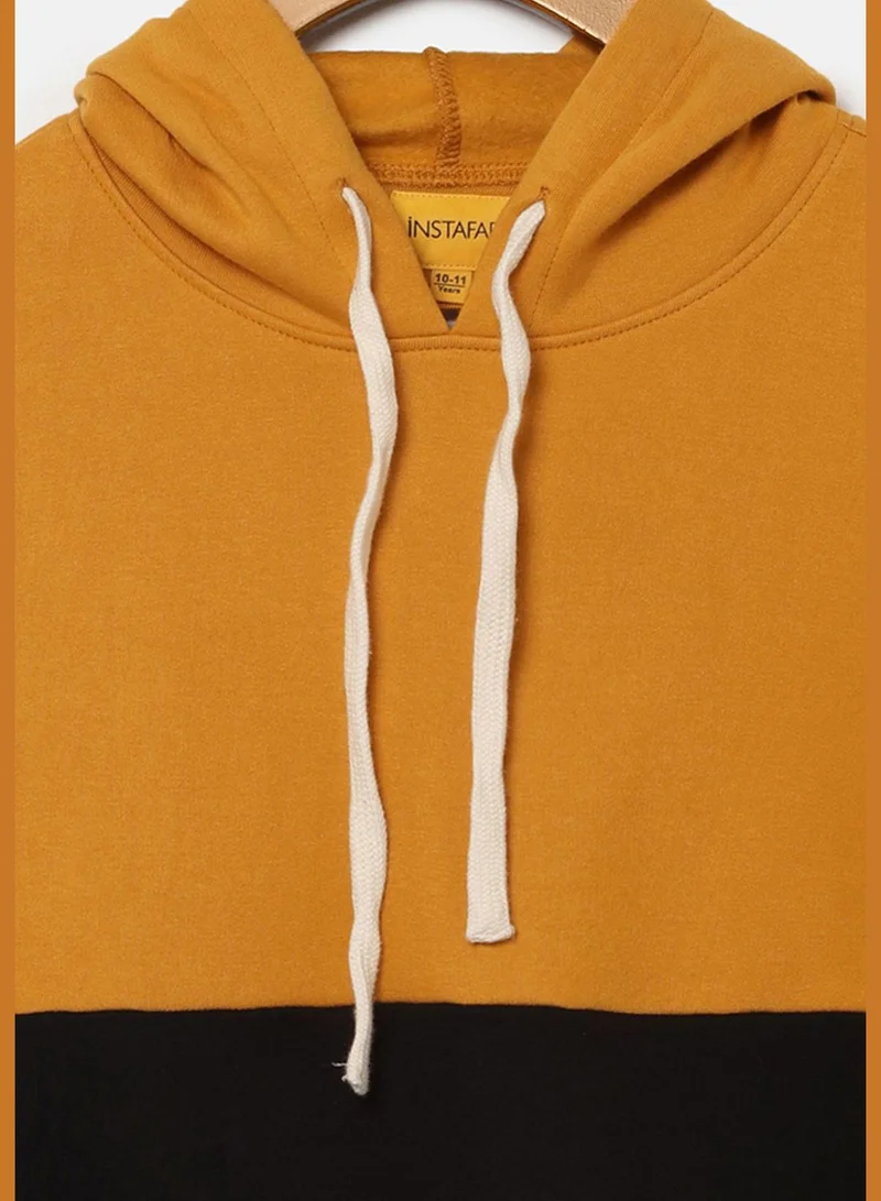 Instafab Color block Sweatshirt