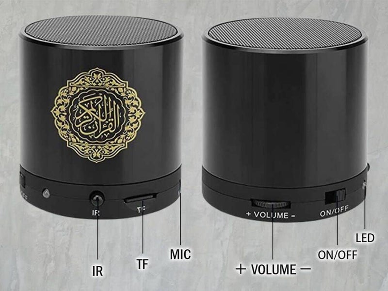 هيتوبين مكبر صوت رقمي للقرآن الكريم من AWH مع جهاز تحكم عن بعد، مشغل MP3، 18 قارئًا و15 ترجمة متاحة (أسود) - Image 5