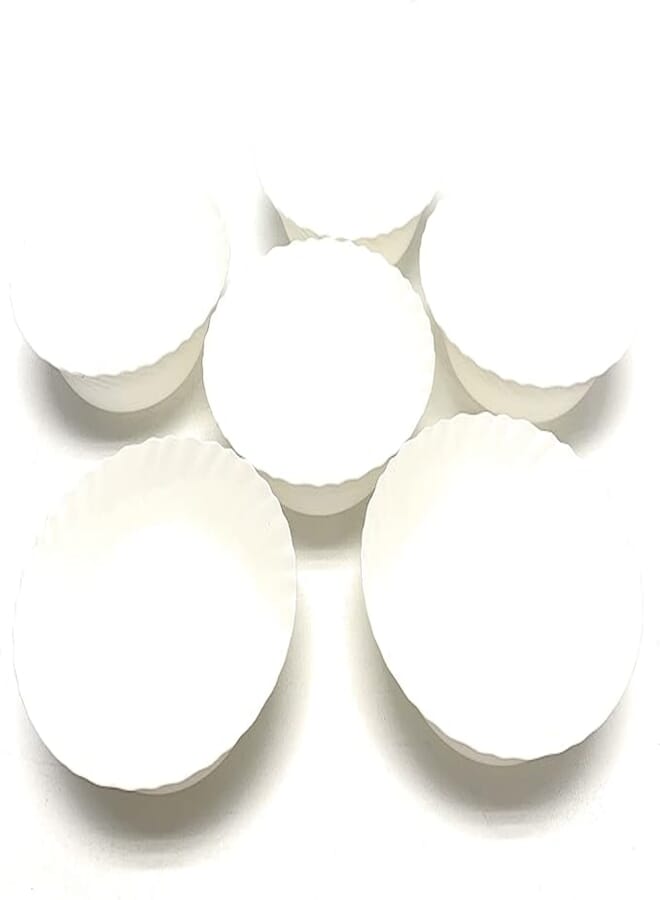 Mintra Home Curly Collection (5in Small Bowl - 6pk, White)