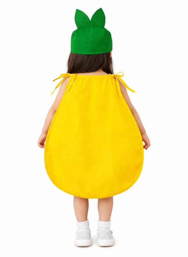 Nic Fruit And Vegetable Fancy Dress Costume For Kids | Fruit Shape Cutout For Childs | Healthy Fruits Dress (Jumpsuit Not Include) (Pineapple, 6-7 Years) - Image 2