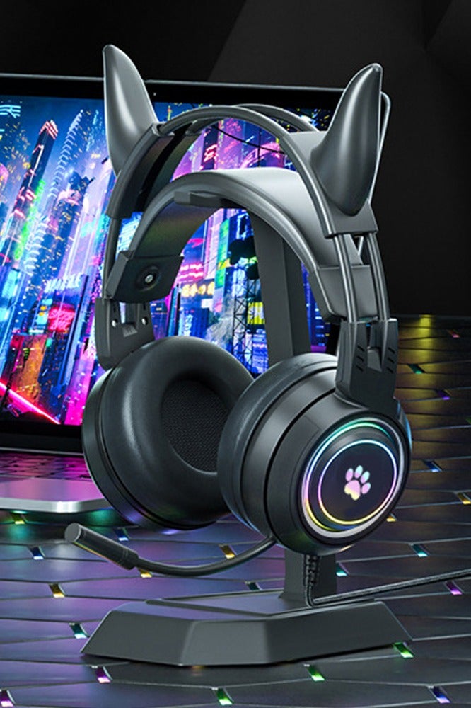Bolivia's Gaming Headset Wired with Mic, LED Light, Stereo Surround Sound, Soft Memory Earmuffs, Noise Cancelling Over-Ear - Compatible for PS4, PS5, Xbox One, Xbox Series, Nintendo Switch, PC - Image 1