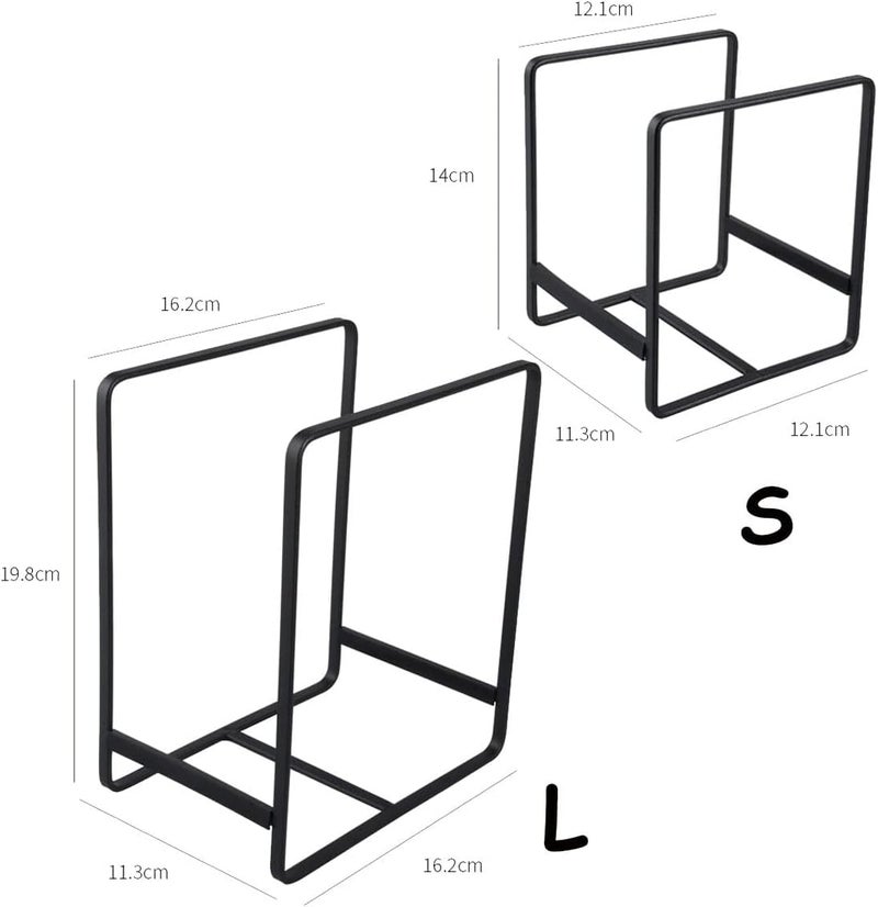 Aputue Dish Plate Organizer, 2-Pack Metal Storage Rack with Non-Slip Design, Dish Drying Rack Holder for Cabinet Counter Cupboard Organization and Space Saving - Image 5