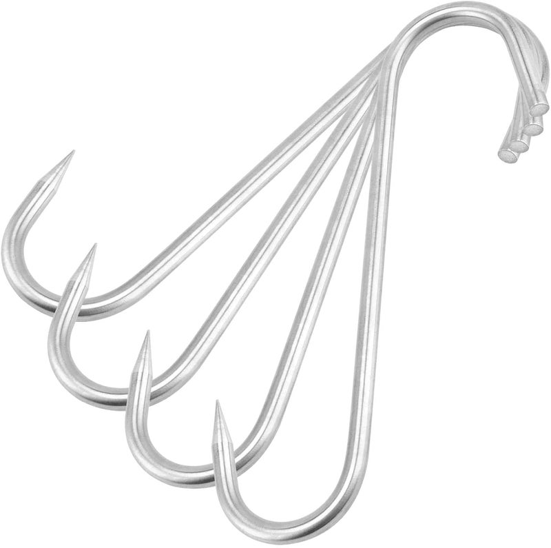 JAPCHET خطافات لحم ثقيلة من JAPCHET 20 حزمة 9 بوصة بسماكة 8 مم من الفولاذ المقاوم للصدأ - Image 5