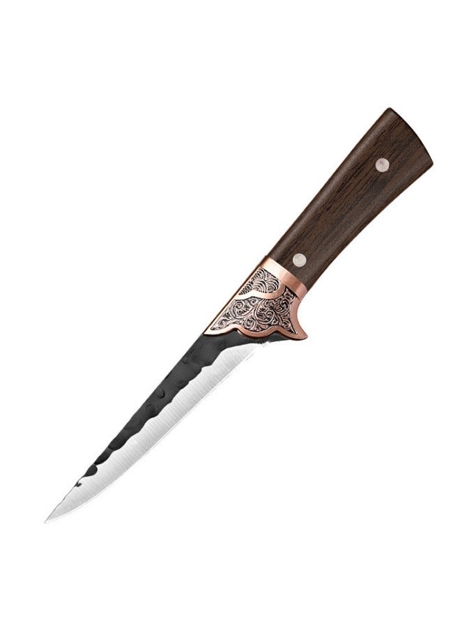 Browning Sharp High Carbon Stainless Steel Boning Knife Meat Cutter Bone Razor Kitchen Knife With Leather Case - Image 3