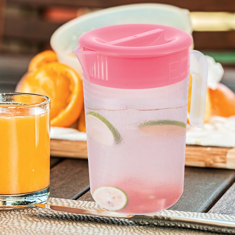 Large 2000ml Rose Water Pitcher with Handle and Scale for Beverage Serving Home and Outdoor Use - Image 5